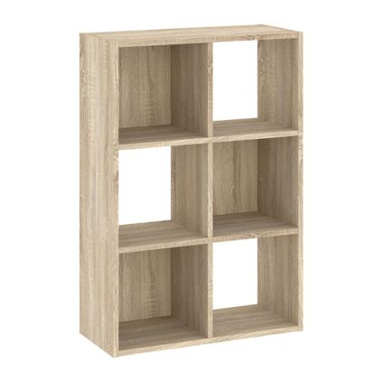 Regál Sinde 2x3, dub sonoma