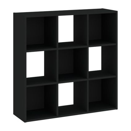 Regál Sinde 3x3, černá