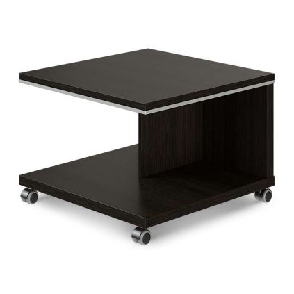 Konferenční stolek mobilní TopOffice 70 x 70 cm, wenge