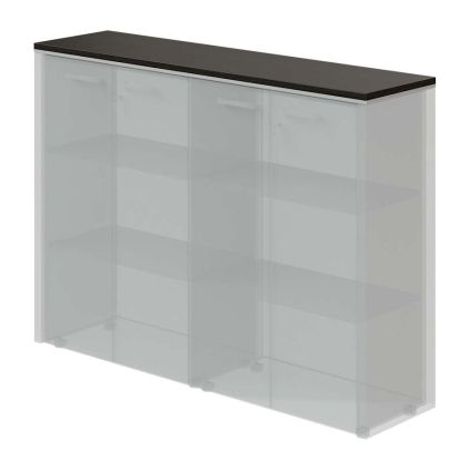 Horní obkladová deska TopOffice pro 2x širokou skříň, wenge
