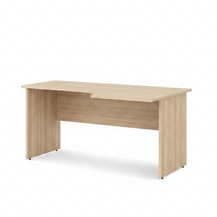 Ergonomický stůl Impress 160 x 90 cm, pravý, akát světlý