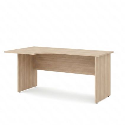 Ergonomický stůl Impress 160 x 90 cm, levý, akát světlý