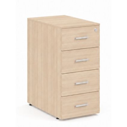 Kontejner Impress 40,6 x 60 cm - 4 zásuvky (ke stolu Impress 76 cm), akát světlý