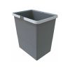 Odpadkový koš s rukojeťmi 18 l, šedá