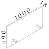 Paraván Visio LUX 100 cm, dub