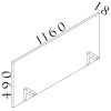Paraván Visio LUX 116 cm, ořech