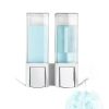 Dávkovač mýdla Compactor Edge, 2 x 500 ml, bílá