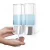 Dávkovač mýdla Compactor Edge, 2 x 500 ml, bílá