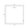 Dlažba FitFlo SF1050 95,6 x 95,6 x 1,6 cm - roh, šedá