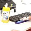 Utěrky Fellowes na obrazovky monitorů - 100 ks/bal, žlutá