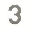 Domovní číslo "3", RN.95L, nerez