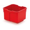 Sada 4 úložných boxů (krabiček) II, černá / červená