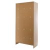 Dřevěná šatní skříňka Visio - 6 boxů, 90 x 45 x 185 cm, cylindrický zámek, javor