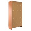 Dřevěná šatní skříňka Visio - 6 boxů, 90 x 45 x 185 cm, cylindrický zámek, buk