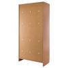 Dřevěná šatní skříňka Visio - 6 boxů, 90 x 45 x 185 cm, cylindrický zámek, buk