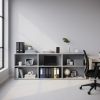 Nízká skříň SimpleOffice 80 x 40 x 80 cm, šedá