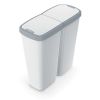 Odpadkový koš DUO šedý, 50 l, šedá