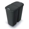 Odpadkový koš DUO černý, 45 l, černá