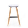 Barová židle Edgar, šedá / buk