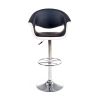 Barová židle Hulse, černá / bílá