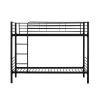 Postel Bunky 90 x 200 cm, patrová, černá