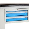 Dílenský stůl Solid MDF-20, 150 cm, závěsný box, černá