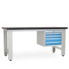 Dílenský stůl Solid MDF-04, 180 cm, závěsný box, černá