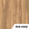 Výškově nastavitelný stůl OfficeTech Angle, 180 x 200 cm, černá podnož, dub zlatý