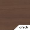 Výškově nastavitelný stůl OfficeTech Strong 180 x 80 cm, černá podnož, ořech