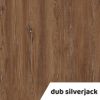 Skládací stůl 160 x 80 cm, černá podnož, dub silverjack