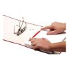 Archivační spona Fellowes, délka 85 mm - 100 ks, červená