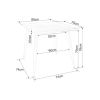 67604 3 jidelni stul rion 80 x 80 cm cerna