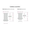 Samostatné pneutlačítko EcoMaster kulaté, chrom