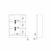 Skříň Bask 79 x 26,7 x 107,2 cm, korpus, dub sonoma