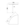 Propojovací prvek Modulo 80,1 x 80,1 cm, dub sonoma / šedá