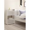Úložné čelo postele Simplicity II 145 cm, bílý lesk
