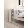 Úložné čelo postele Simplicity II 145 cm, bílý lesk
