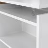 Úložné čelo postele Simplicity II 145 cm, bílý lesk