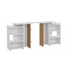Úložné čelo postele Simplicity II 145 cm, bílý lesk