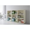 Střední skříň SimpleOffice 80 x 40 x 120 cm, dub světlý / šedá