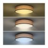 LED stropní světlo s dálkovým ovládáním Brownie nastavitelné - průměr 40 cm, hnědá