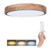 LED stropní světlo s dálkovým ovládáním Iron Oak nastavitelné - průměr 51 cm, hnědá