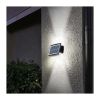 LED solární nástěnné světlo WL917, černá