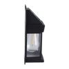 LED solární nástěnné světlo WL918, černá