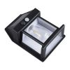 LED solární nástěnné světlo WL918, černá