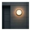 LED venkovní světlo WO779 nastavitelné - kruh 22 cm, 2 kryty, černá / bílá