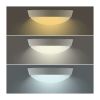 LED venkovní světlo WO779 nastavitelné - kruh 22 cm, 2 kryty, černá / bílá