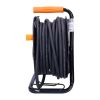 Prodlužovací kabel na bubnu 4Z pro venkovní využití - 25m, černá