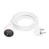 Prodlužovací kabel spojka 1Z - 5m, 3x1,5, bílá