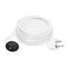 Prodlužovací kabel spojka 1Z - 15m, 3x1,5, bílá